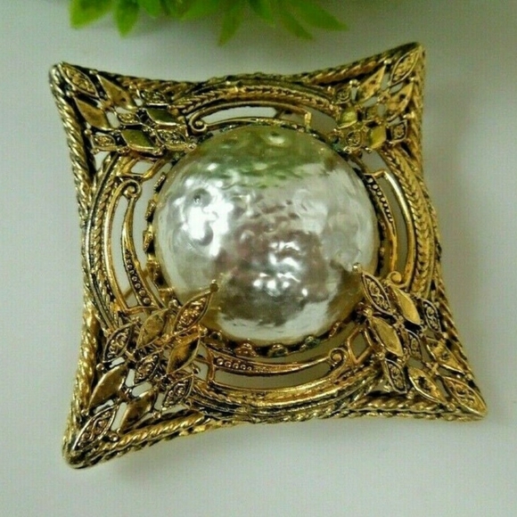 Brooch Signed by Robert Graham Vtg Retro Era, circa mid-20th century - Picture 3 of 16